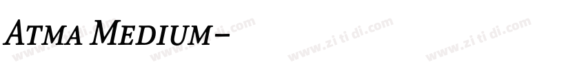 Atma Medium字体转换 Atma Medium字体转换